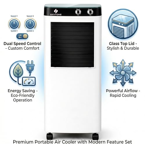 Image of SKYTONE Cooler For Room with 36L Capacity And 30 Ft Powerful Air Throw | High Speed Fan | Inverter Compatible | Energy Efficient Rooms Cooler for Bedroom, Living Room & Office Use 1-Year Warranty