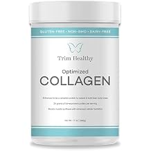 Trim Healthy Optimized Collagen Protein Powder, 17 oz, Complete Amino Acids, Enhanced Exercise Performance