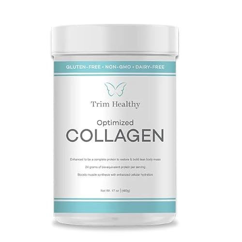 Trim Healthy Optimized Collagen Protein Powder, 17 oz, Complete Amino