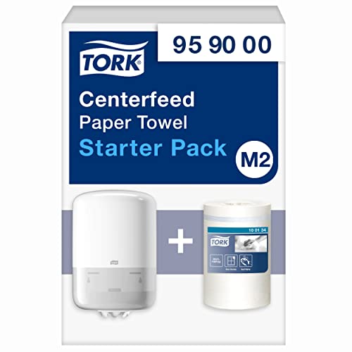 Tork Starter Pack M2 blanc mini bobine dévidage central essuie-mains