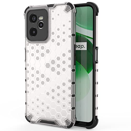 Image of Glasgow Back Case Cover Compatible with Realme C35 (Stylish Design) - Transparent