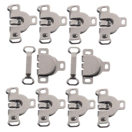 Gogogmee 10Sets Pants Hook and Bar Fasteners Durable Sewing Snap Hooks for Trousers Skirts and Jackets Comfortable Closure for Fashionable Outfits