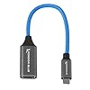 KONDOR BLUE | USB-C to Female HDMI Display Cable for Monitors | Convert Your USB-C Port into a HDMI Port, Compatible with Apple and Android Devices | Blue