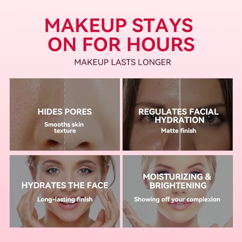 Pore Primer Gel Cream, Invisible Pores Face, Matte Pore Invisible, Base Face Primer Under Foundation, Poros s y Tono Uniforme Para Todo Tipo De Pieles(#30g 2PCS) - imagen 6