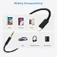 LUIRSAY Auto AUX Kabel für iPhone, [MFi Zertifiziert] lightning aux adapter, HiFi Audio Adapter mit Nylonmaterial für iPhone 14/13/12/11 Pro/10/8/plus/X/XS/XR/SE, 1M - Schwarz