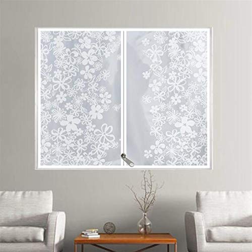 Kit de aislamiento para ventanas lona aislante transparente y cortina contra el viento y frío