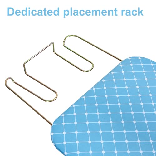42 inch Ironing Board, Iron Board with Stainless Steels Iron Rest,Ironing Table Height Adjustable,Collapsible, Space Savier Ironing Table (Blue A) - Image 8