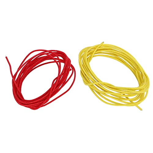Cabo de Guitarra de Metal, FáCil de Instalar, Cabo de Guitarra Amarelo Vermelho, Estilo Retrô para S