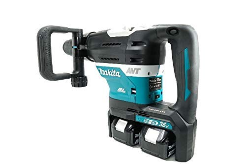 Makita DHR400PT2U DHR400PT2U-Kombihammer BL 18 Vx2 LXT 40 mm SDS-MAX 5 Ah 2 bat. AVT AWS, 12 V, Schwarz – Bild 3
