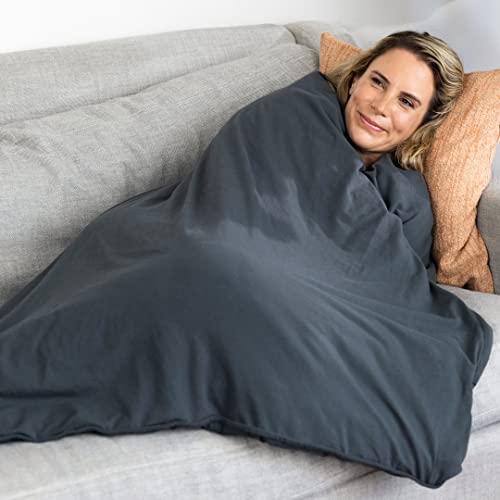 Yogibo Calm Weighted Blanket Ultra Soft with Washable Outer Cover 15 lb Full Body Size 78 x 48 Inches