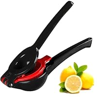 The HomeFlow Co. 2-in-1 Manual Citrus Juicer | Aluminum Alloy Lemon, Lime, Orange Squeezer | Yellow & Green 7 thumbnail image