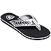 FOCO Las Vegas Raiders NFL Womens Sequin Flip Flops - L - (11-12)