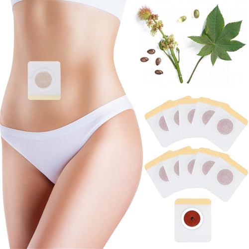 PYEUIFT 50 Piezas Parche Para Ombligo, Natural Y Suave, Fácil De Usar, Cómodo Y Adaptable, Para Personas de Talla Media y Obesas, Para Adultos