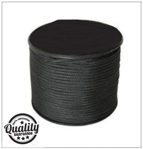 HHH Hunting 100m Reel Of Black Paracord For Use With Military Basha Army tarp Tent Guy Ropes bivi tent Fishing camping Hunting Shelter Survival Outdoor Fire Parachute Cord