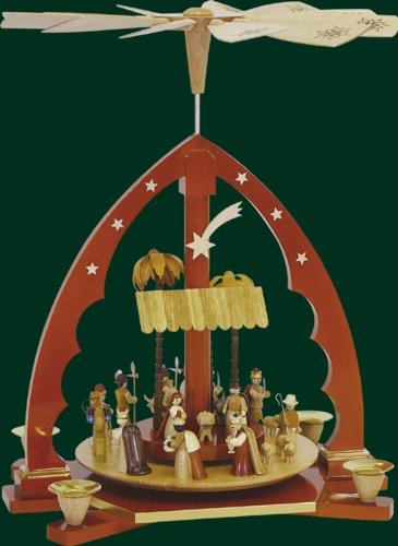 16133 - Pirámide de Navidad con Montes minerales Richard Vasos Jabones Nacimiento Cristo Naturaleza