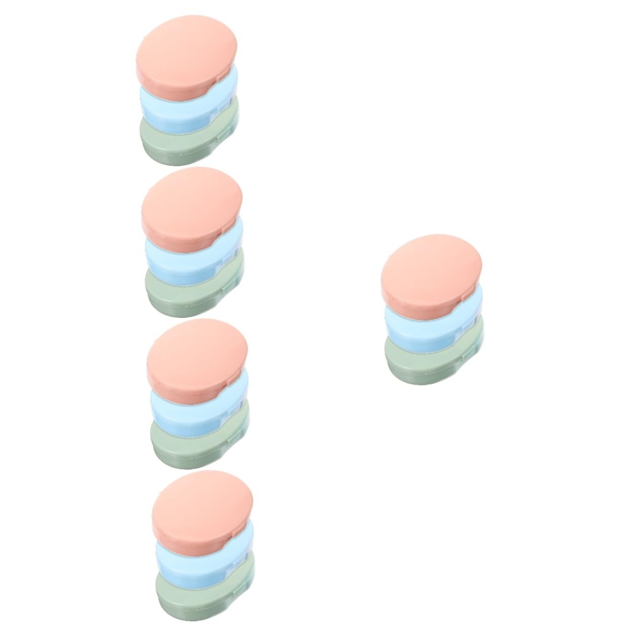 SHERCHPRY 5 Sätze Aufbewahrungsbox Für Tabletten Pillenreisen Tragbares Pillenetui Täglich Mini Pillenboxen Toilettenartikel Tragbarer Pilleneinnehmer Pillendosen Veranstalter Pp 3 Stück * 5