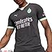 PUMA Mens Ac Milan Third Crew Neck Replica Jersey Casual - Grey - Size L