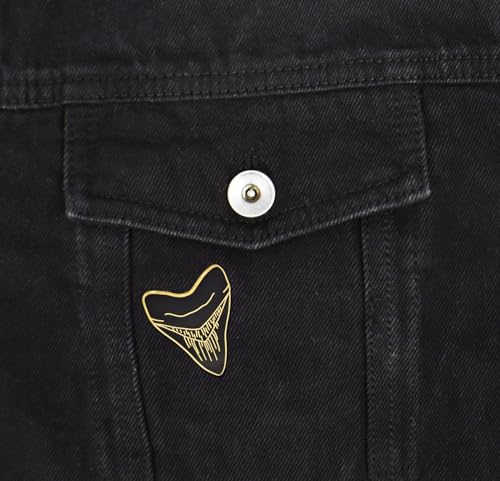 Megalodon broche dent de requin en émail dur cadeau idéal pin's - 2