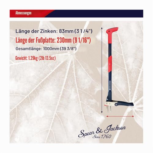 Foto von Spear & Jackson 4854WP Mechanischer Unkrautstecher mit langem Griff