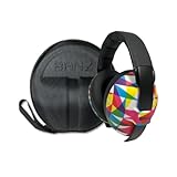 BANZ Bubzee Baby Headphones for Noise Protection - Baby Ear Muffs, Newborn Infant & Toddler, 0 to 36 Months, Adjustable (Prism) INCLUDES CASE