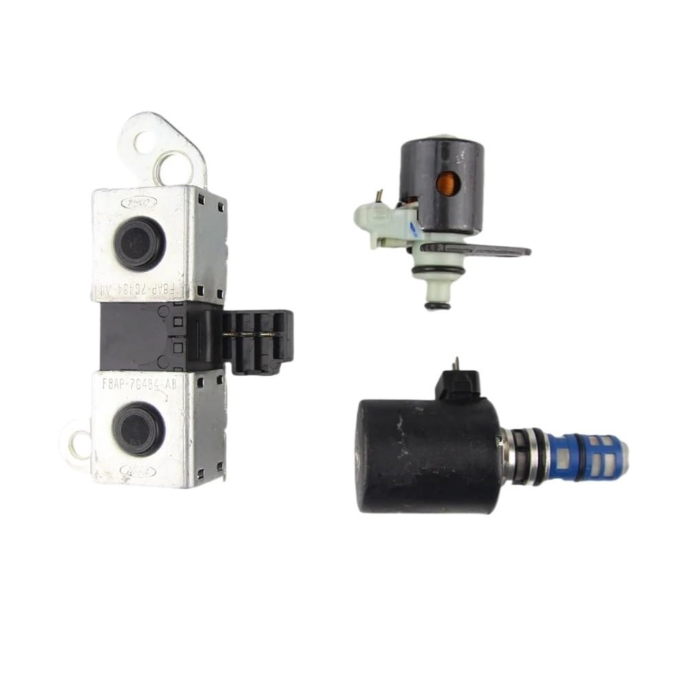 Wxnlbb One Color 3Pcs 4R75w,4R70w Transmission Solenoid Kit Valve Compatible With Ford F150 Solenoid Set Shift / Epc / Tcc 2005-08
