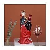  UTMACH Creativo 3D Stereo Carving Wine Rack Ornamenti per portabottiglie in resina Creative Bubble Girl Wine Cabinet fatto a mano usato per conservare il vino Artigianato