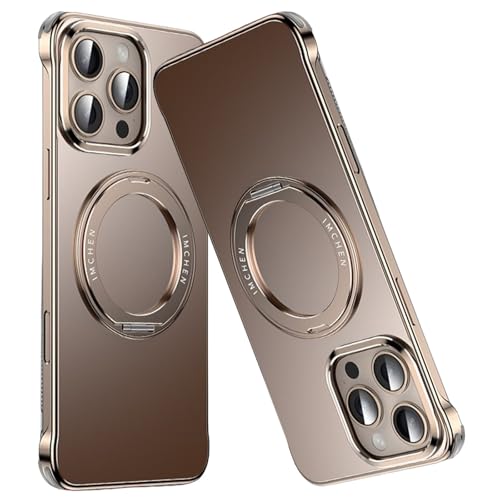 Coque sans cadre iPhone 16 Pro Max résout surchauffe avec béquille MagSafe