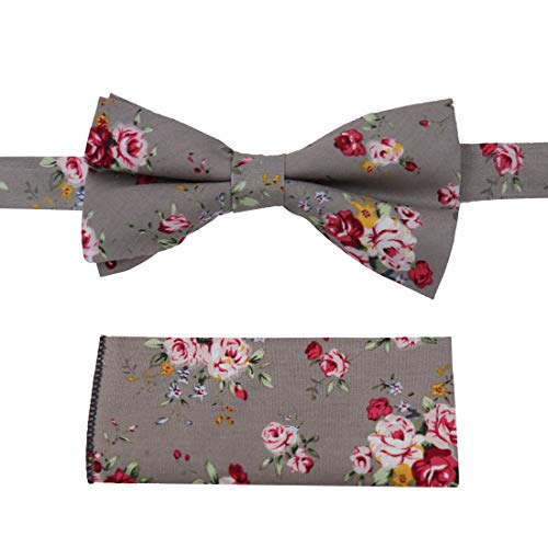 Brown Floral Print Mens Bowties 25.6-Neck-Size Clip-On Adjustable Pure Cotton Pre-Tied Bow Ties Pocket-Square Set C.C.O.Q.002 Dan Smith Zinnwaldite Brown,Pink,Dark Red,Dark Khaki Brown Floral Print Mens Bowties 25.6"-Neck-Size Clip-On Adjustable Pure Cotton Pre-Tied Bow Ties Pocket-Square Set C.C.O.Q.002 Dan Smith Zinnwaldite Brown,Pink,Dark Red,Dark Khaki