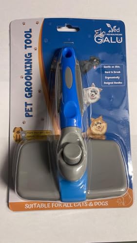 Spazzola autopulente VED per cani e gatti, strumento per la toelettatura delicato sulla pelle per peli lunghi e corti, rimozione dei peli per animali domestici e cuccioli