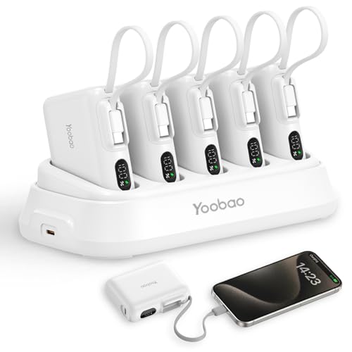 Amazon | Yoobao充電用ドックとモバイルバッテリー10000mAh5個セット