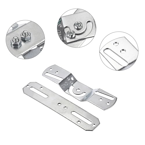 Ownmy OM-US-00472 4Pcs Rotatable Light Fixture Mounting Brackets Universal Lighting Fixture Crossbars Kit, Close To Ceiling Light Fixture Plates Ceiling Fan Crossbar Mounting Brackets thumb #5
