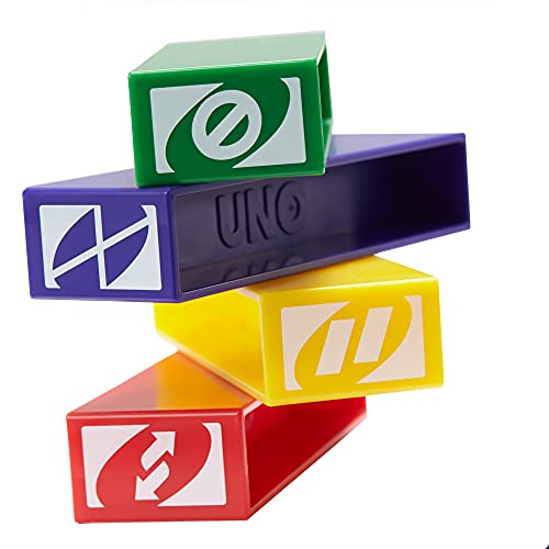 Mattel Games Uno Stackogame For Kids And Family With 45 Colored Stacking Blocks, Loading Tray And Instructions, Makes A Great Gift For 7 Year Olds And Up (43535) #TOP4