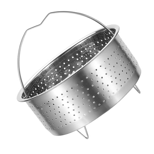 Cabilock Panier Vapeur Boulettes Acier Inoxydable Insert Cuisson Vapeur pour Cuiseur Riz et Légumes Support Multifonction Antibrûlure