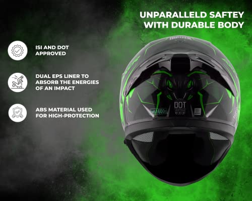 Image of Axor Apex Hunter D /V Black Neon Green Helmet-M