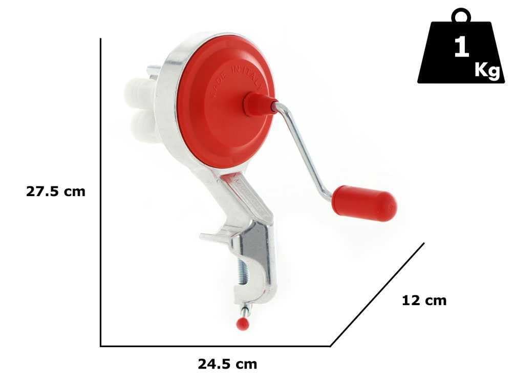 Macchina per Cavatelli Manuale con Manovella – Macchina per Gnocchi Sardi Pasta Fresca – Pressa per Cavatelli, Penne e Gnocchetti – Utensile per Pasta Fatta in Casa Facile da Usare