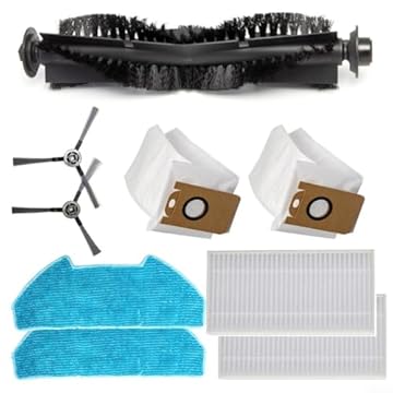 Kit per aspirapolvere, filtro di ricambio, panno mocio, sacchetto per la polvere, spazzola laterale, accessori prestazioni per robot aspirapolvere Redkey R10