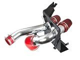 Rtunes Racing Cold Air Intake Airflow Induction Kit System with Heat Shield Kit + Filter Combo Compatible For 18-25 Expedition / 18-25 Lincoln Navigator / 15-26 F-150 V6 2.7/3.5 Twin-Turbo (Red)