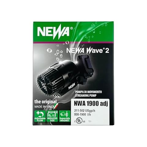 Newa Wave Pump Circulation Pump for Aquariums, Adjustable Flow 1900 l/h (500gph) Cover