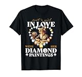 Photo Gallery painters artists just a girl love with her daimond paintings maglietta Photo Gallery painters artists just a girl love with her daimond paintings maglietta