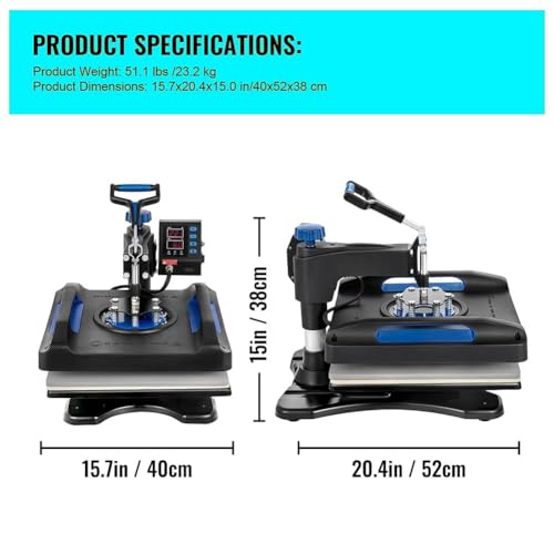 Máquina de planchado térmico de 360° para camiseta miniatura 6