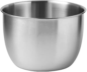 Stainless Steel Mixing Bowls Set, 304 Steel Deep Bowls with Rolled Rim for Splatter-Free Mixing, Baking, Salad & Marinating, Nesting for Storage & Dishwasher Safe