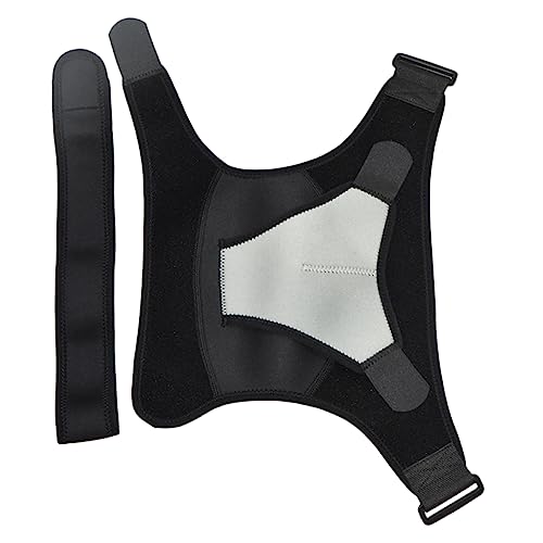 HOODANCOS 1pc Shoulder Protector Strap Breathable Support Sleeve for Sports Activities Adjustable Fit for Stability and Injury Prevention for Basketball Tennis Hiking Black