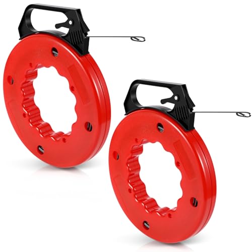 Extracteur de fil électrique en acier Tigeen de 7,6 m pour aiguille de tirage (Lot de 2)