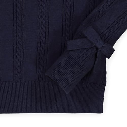Image of Hope & Henry Girls' Long Sleeve Rib Knit Sweater Top