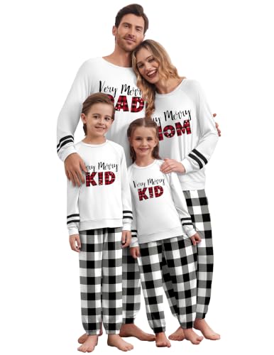 Ekouaer Family Christmas Pajamas Matching Sets Cute Long Sleeve Couple Pjs - image 1