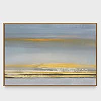 Framed Canvas Wall Art Abstract Seascape Canvas Prints Home Artwork Decoration for Living Room,Bedroom - 16x24 inches