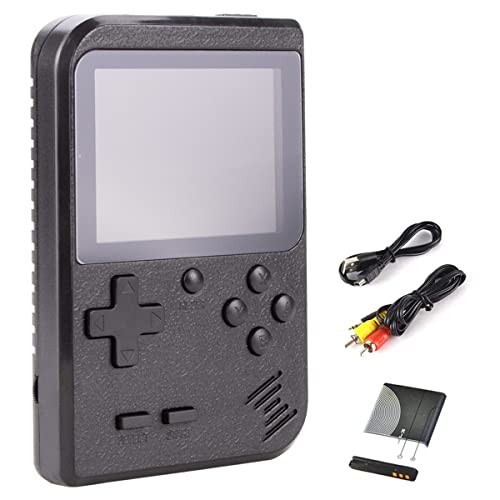 Mini Handheld Game Console For Kids With 400 Classic Retro Games, 1020Mah Rechargeable Battery, 2.8 Inch Screen, Birthday Game Toy For Boy Girl (Black) #TOP2