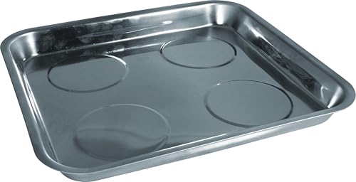 Condor Outil 9582 - Coque adhésive magnétique - 29 x 27 x 4 cm - Coque magnétique pour petites pièces - Plateau magnétique - Assiette - Plateau à vis magnétique
