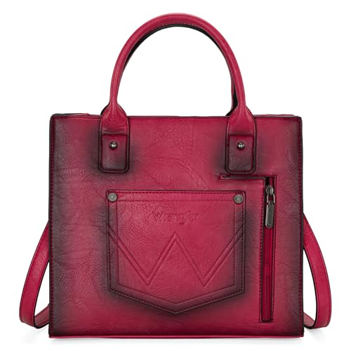 Image of Wrangler Tote Bag for Women Western Cowhide Purse and Wallet Set