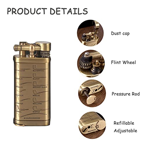 Encendedor para Pipa de Tabaco Vintage Plateado miniatura 3